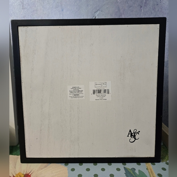 Black and white checkered wooden 5x7 picture frame & tray set - Picture 8 of 9